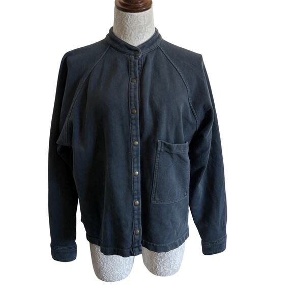 We The Free by Free People Thermal Button Front Tunic Top Washed Grey XS - Picture 4 of 8